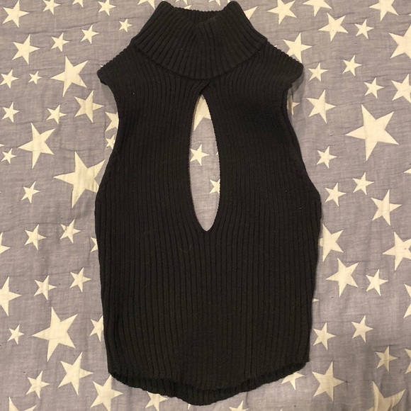 GUIZIO rib knit crop top - Picture 1 of 3